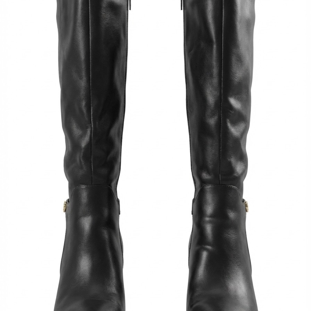 Elegant Black Knee-High Women's Boots